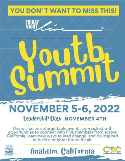 2022 Nov FNL Youth Summit Save the Date