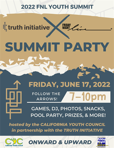 Youth Summit 22 Friday Night Flyer